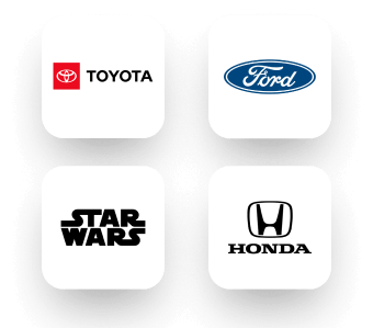 Logos - Toyota, Ford, Star Wars, Honda